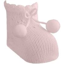 Pink Pom Pom Socks