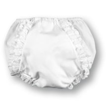 White Ruffle Diaper Cover