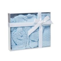 4 pc Blue Knit Set