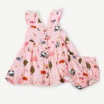 Farm Ruffled Dress & Bloomer Set