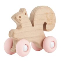 SQUIRREL SILICONE WOOD TOY