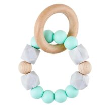 MINT SILICONE WOOD TEETHER